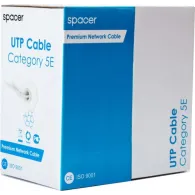 Rola cablu  utp spacer cat5e 305m cupru 100% solid awg24 0.51mm 0.21mm2 rcat5ecu Spacer - 1