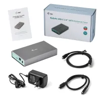 i-tec C31MYSAFE35 carcasă disc memorie Carcasă HDD Aluminiu, Turcoaz 3.5" I-tec - 4