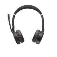 Jabra Evolve 75 MS Stereo Căști Prin cablu & Wireless Bandă de fixare pe cap Birou/Call center Micro-USB Bluetooth Negru, Roşu J