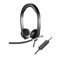 Logitech USB Headset Stereo H650e Căști Prin cablu Bandă de fixare pe cap Birou/Call center Negru, Argint Logitech - 1