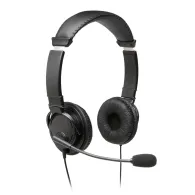 Kensington K97601WW cască audio & cască cu microfon Căști Prin cablu Bandă de fixare pe cap Calls/Music USB Tip-A Negru Kensingt