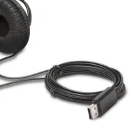 Kensington K97601WW cască audio & cască cu microfon Căști Prin cablu Bandă de fixare pe cap Calls/Music USB Tip-A Negru Kensingt