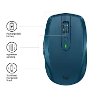 Logitech MX Anywhere 2S Wireless Mobile Mouse mouse-uri Mâna dreaptă RF Wireless + Bluetooth 4000 DPI Logitech - 4