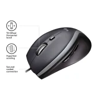 Logitech Corded Mouse M500 mouse-uri Mâna dreaptă USB Tip-A Cu laser 1000 DPI Logitech - 3