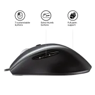 Logitech Corded Mouse M500 mouse-uri Mâna dreaptă USB Tip-A Cu laser 1000 DPI Logitech - 4