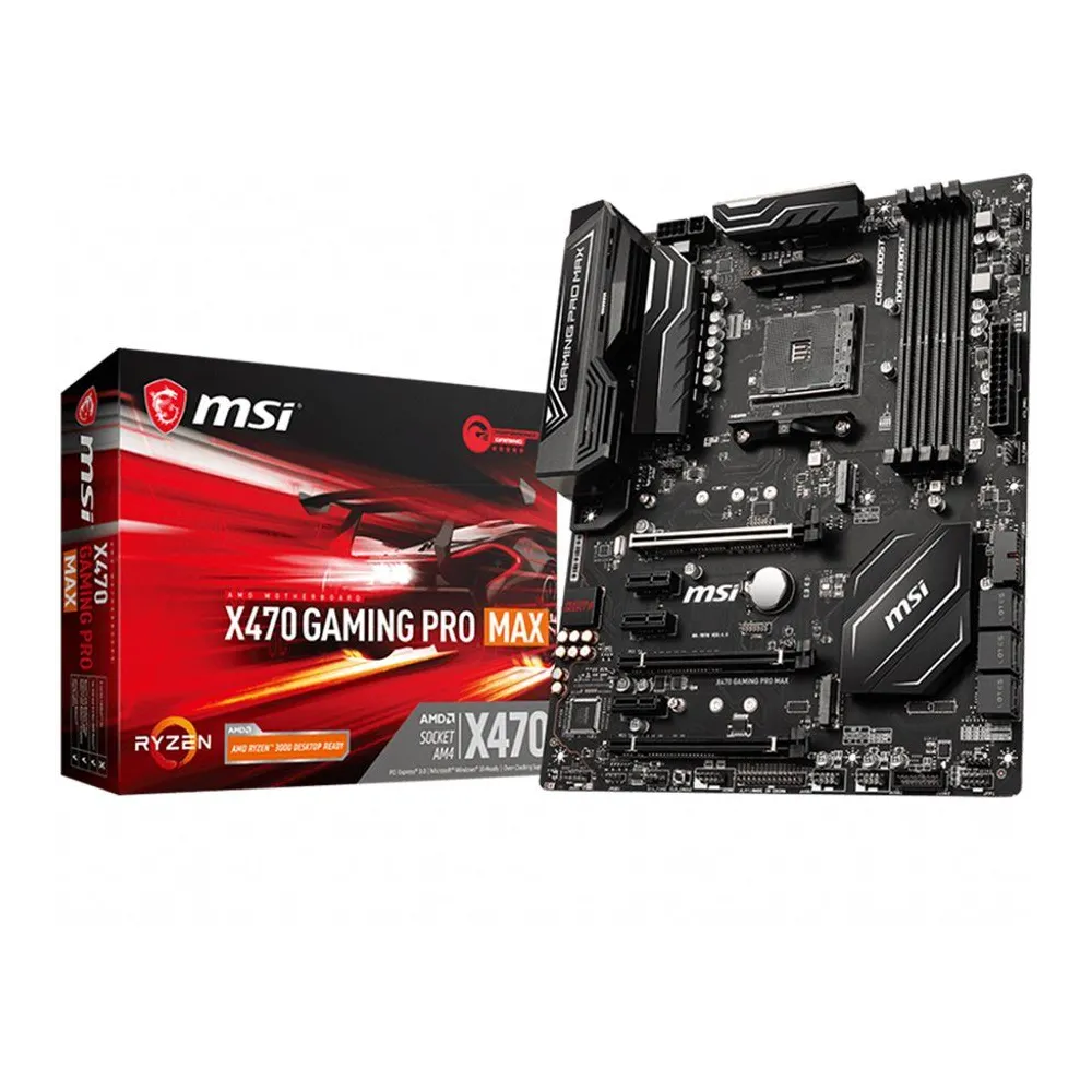 Msi main board desktop am4 x470 (sam44xddr43xpci 3.0x16 3xpci ex1 Msi - 1