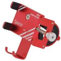 Suport bicicleta spacer pt. smartphone fixare de ghidon metalic rosu cheie de montare  spbh-metal-red Spacer - 1