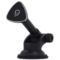 Suport auto magnetic spacer pt. smartphone fixare in bord sau pe parbriz prin ventuza magnetic 4 supermagneti n50 brat telesc Sp