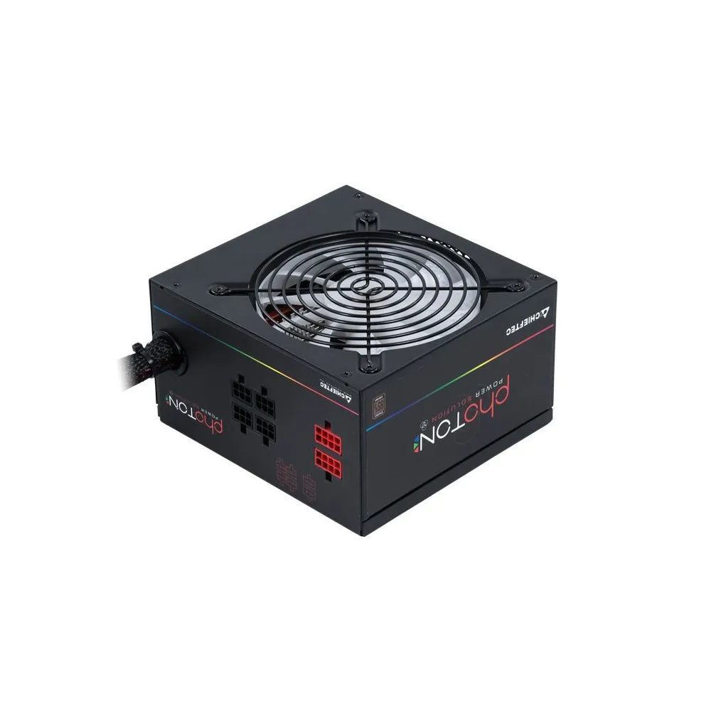 Sursa chieftec 650w (real) photon series modulara fan 12cm rgb compatibila 80plus bronze 85% eficienta 1x cpu 4+4 4x pci-e (6 Ch