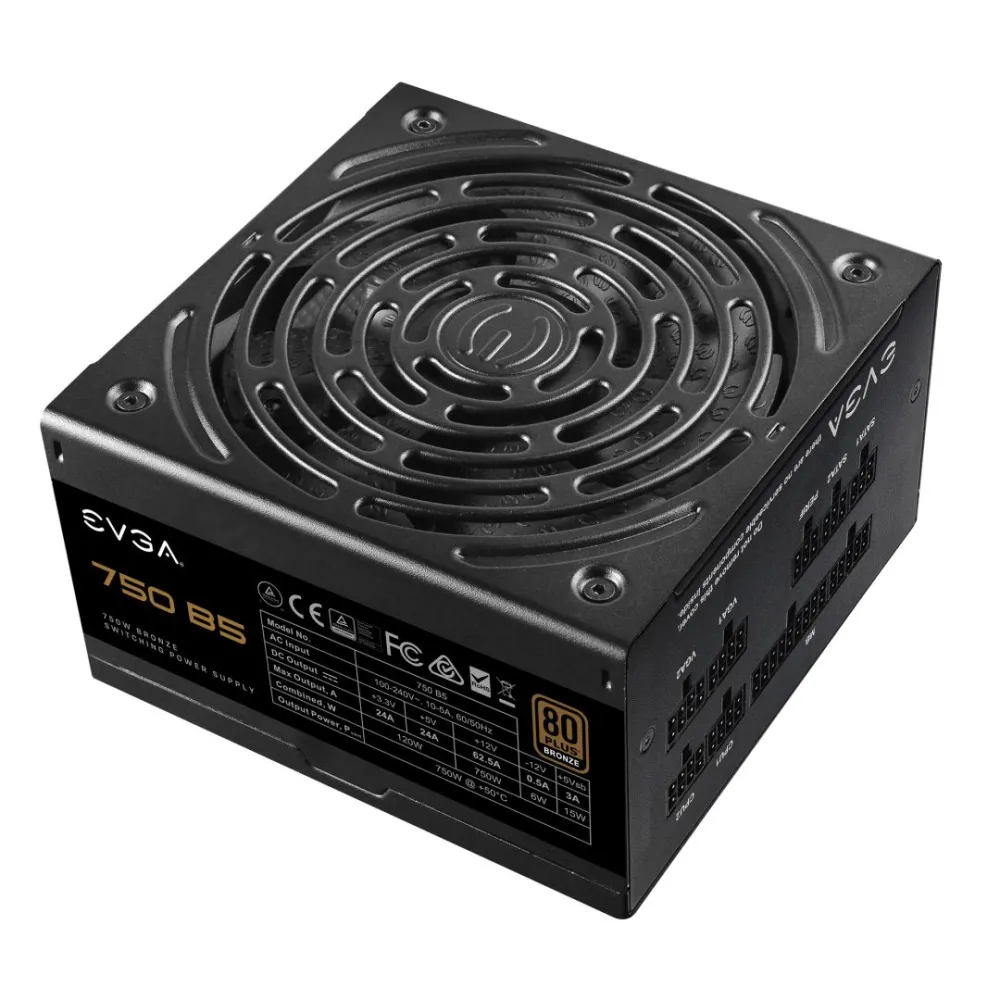 Evga psu 750 b5 80+ bronze 750w fullmod 220-b5-0750-v2 Evga - 1