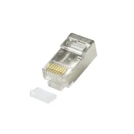 Mufa rj-45 logilink pt. cablu ftp sftp cat5e rj-45 (t) ecranat plastic cu metal cu insertie 100 buc mp0004 Logilink - 1