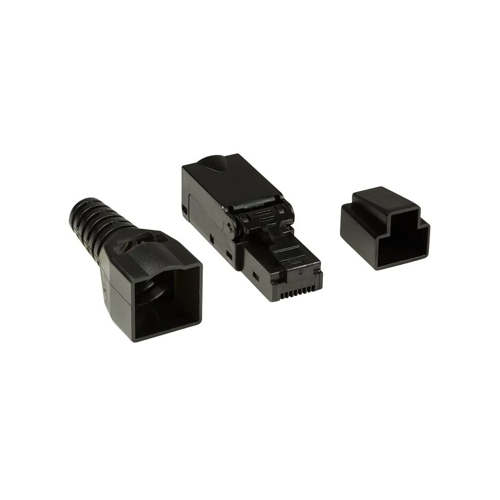 Mufa rj-45 logilink pt. cablu utp cat6a rj-45 (t) neecranat plastic manson pentru cablu solid/litat awg22-26 1 buc mp0045 Logili
