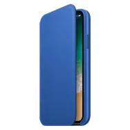 Apple iphone x leather folio - electric blue   (seasonal spring2018) mrge2zm/a Apple - 1