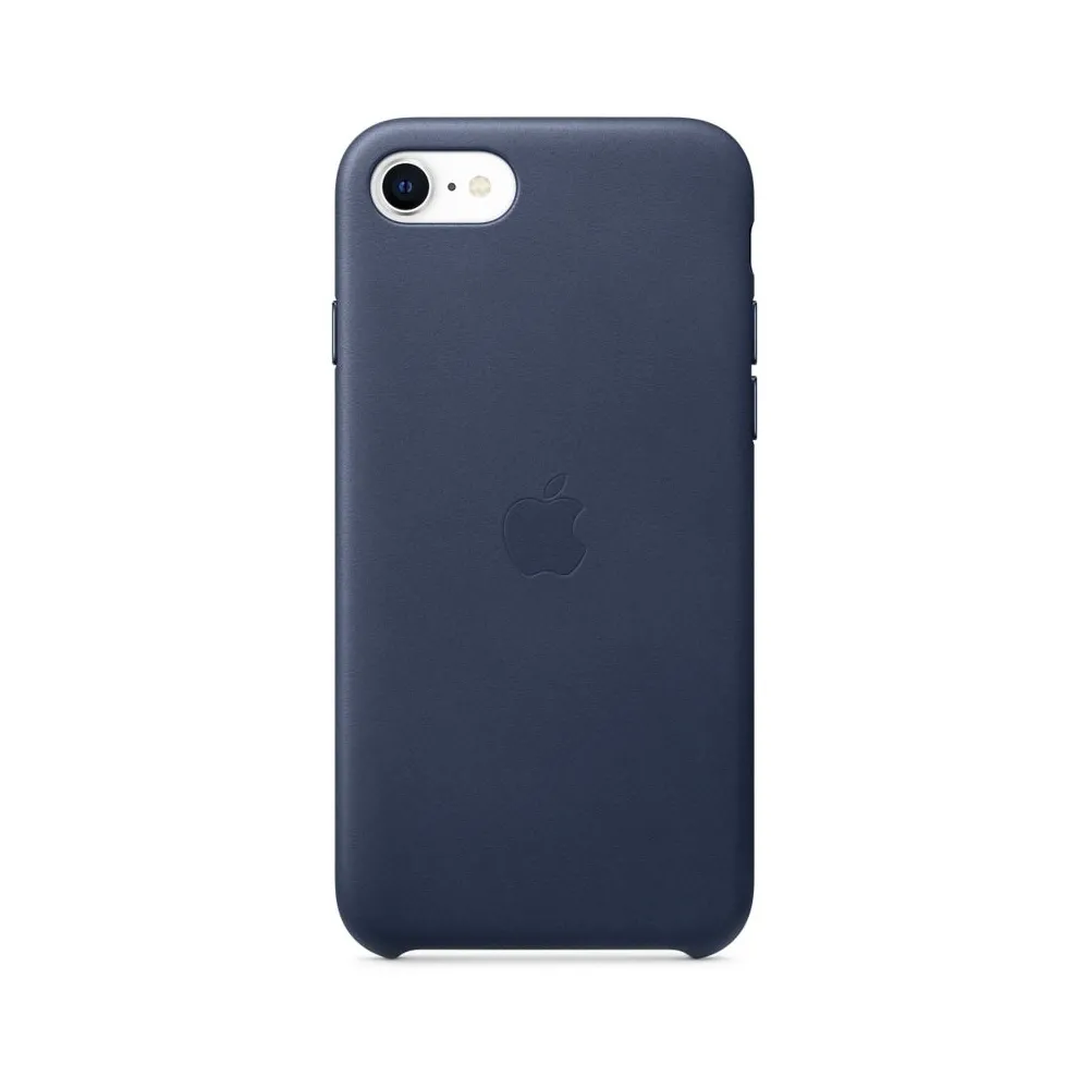 Apple iphone se2 leather case - midnight blue mxyn2zm/a Apple - 1