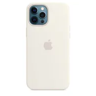 Apple iphone 12 pro max silicone case with magsafe - white mhle3zm/a Apple - 1
