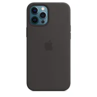 Apple iphone 12 pro max silicone case with magsafe - black mhlg3zm/a Apple - 1
