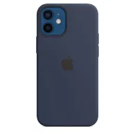 Apple iphone 12 mini silicone case with magsafe - deep navy mhku3zm/a Apple - 1