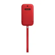 Apple iphone 12 mini leather sleeve with magsafe - (product)red mhmr3zm/a Apple - 1