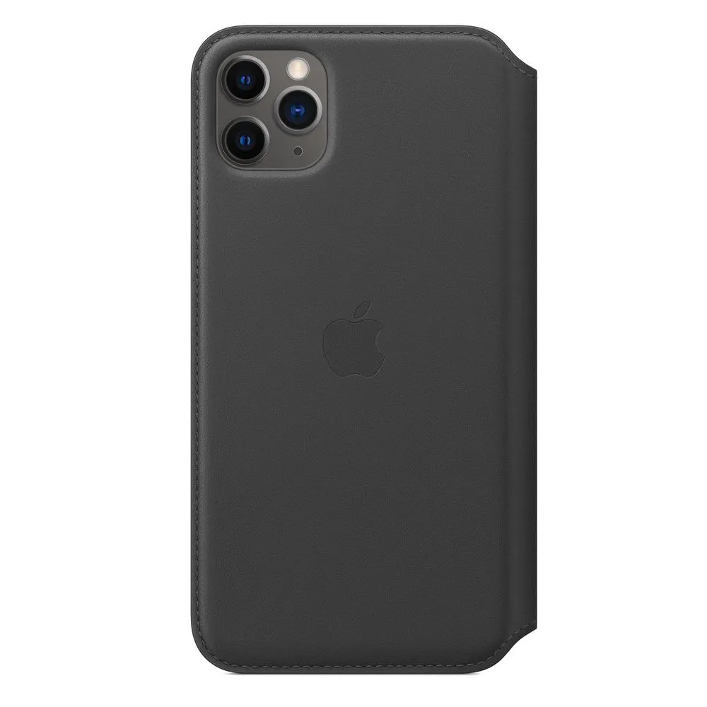Apple iphone 11 pro max leather folio - black mx082zm/a Apple - 1