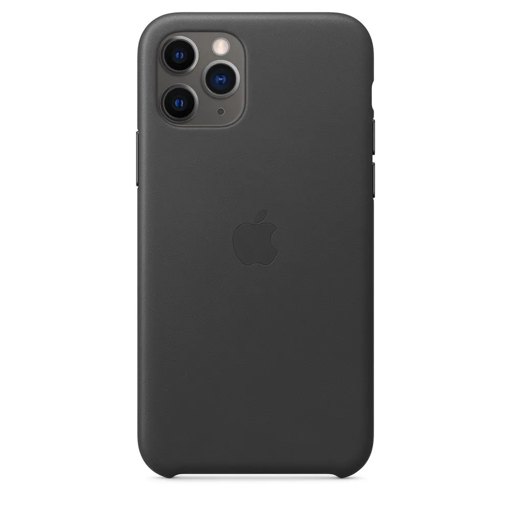 Apple iphone 11 pro leather case - black mwye2zm/a Apple - 1