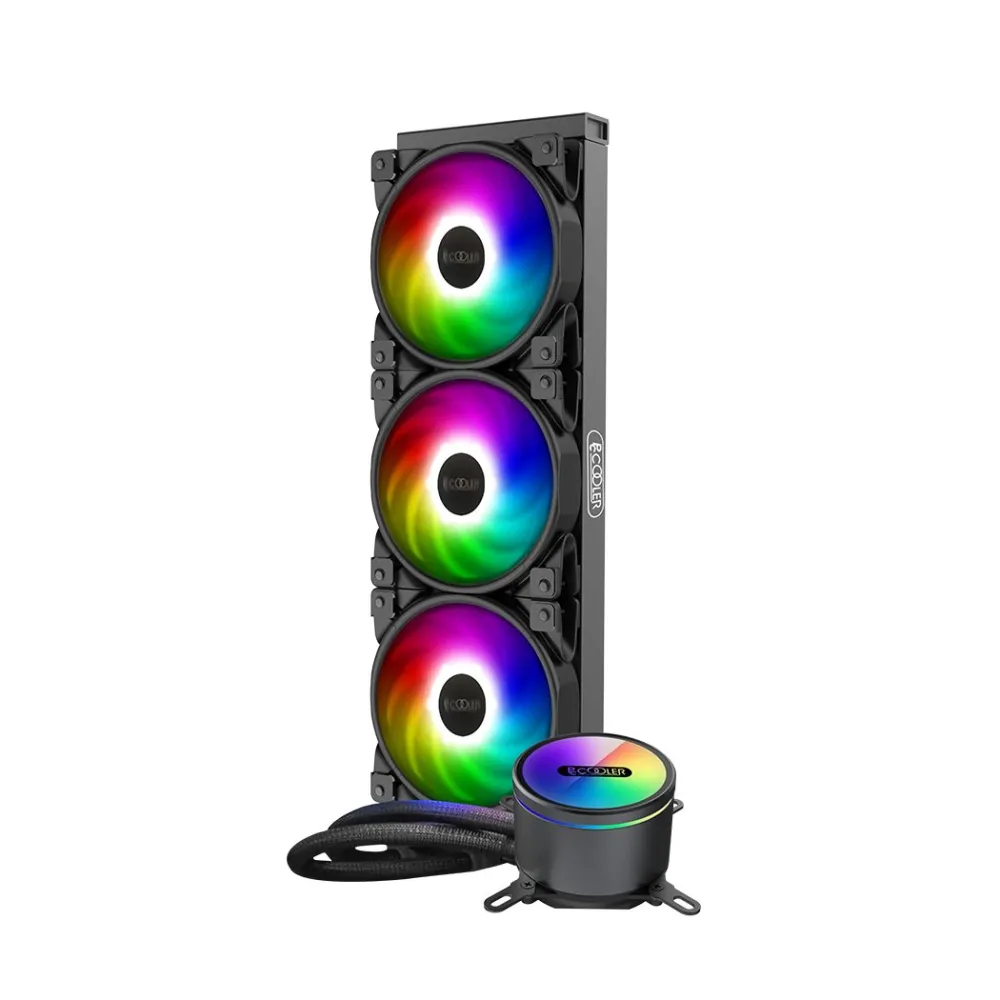 Cooler  pccooler skt. universal racire cu lichid vent. 120 mm x 3 2000 rpm led rgbgi-cx360 argb (include tv 10 lei) Pccooler - 1