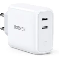 Incarcator retea ugreen cd199 quick charge 36w 2 x usb type-c 5v/3a alb 70264 (include timbru verde 0.75 lei) - 6957303872640 Ug