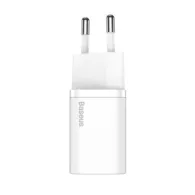 Incarcator retea baseus super si quick charge 20w 1 x usb type-c 5v/3a alb ccsup-b02 (include tv 0.8lei) - 6953156230002 Baseus 