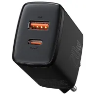 Incarcator retea baseus compact quick charge 20w 1 x usb type-c 5v/3a max 1 x usb 5v/3a negru ccxj-b01 (include tv 0.18lei) - Ba