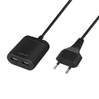 Alimentator retea 220v logilink universal 2 x usb-a maxim 2.4a 12w suport ocp/ovp/scp 1.5m negru pa0255 (include tv 0.18lei) Log