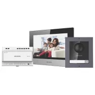 Kit videointerfon ip hikvision ds-kis702 conexiune pe 2 fire pentru Hikvision - 1