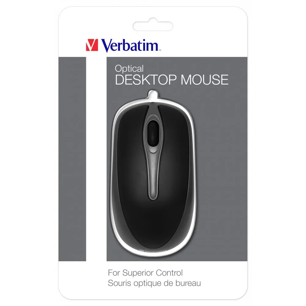 Verbatim 49019 mouse-uri Ambidextru USB Tip-A Optice 1000 DPI Verbatim - 1