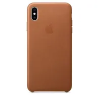 Apple iphone xs max leather case - saddle brown mrwv2zm/a Apple - 1