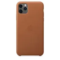 Apple iphone 11 pro max leather case - saddle brown mx0d2zm/a Apple - 1