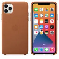 Apple iphone 11 pro max leather case - saddle brown mx0d2zm/a Apple - 1