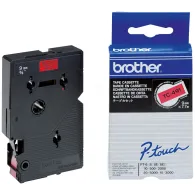 Brother TC-491 benzi pentru etichete Negru pe rosu Brother - 1