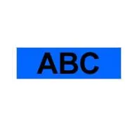 Brother Gloss Laminated Labelling Tape - 24mm, Black/Blue benzi pentru etichete TX Brother - 1