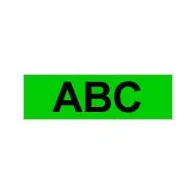 Brother Gloss Laminated Labelling Tape - 24mm, Black/Green benzi pentru etichete TX Brother - 1