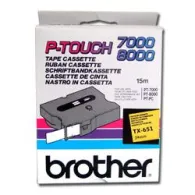 Brother TX-651 benzi pentru etichete Negru pe galben Brother - 1
