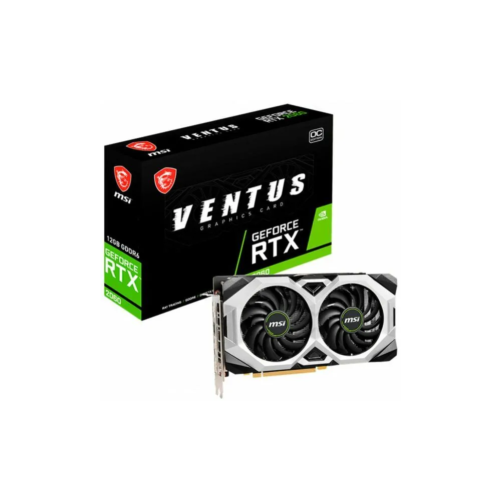 Placa video MSI nVidia GeForce RTX 2060 Ventus OC 12GB  GDDR6  192 bit Msi - 1