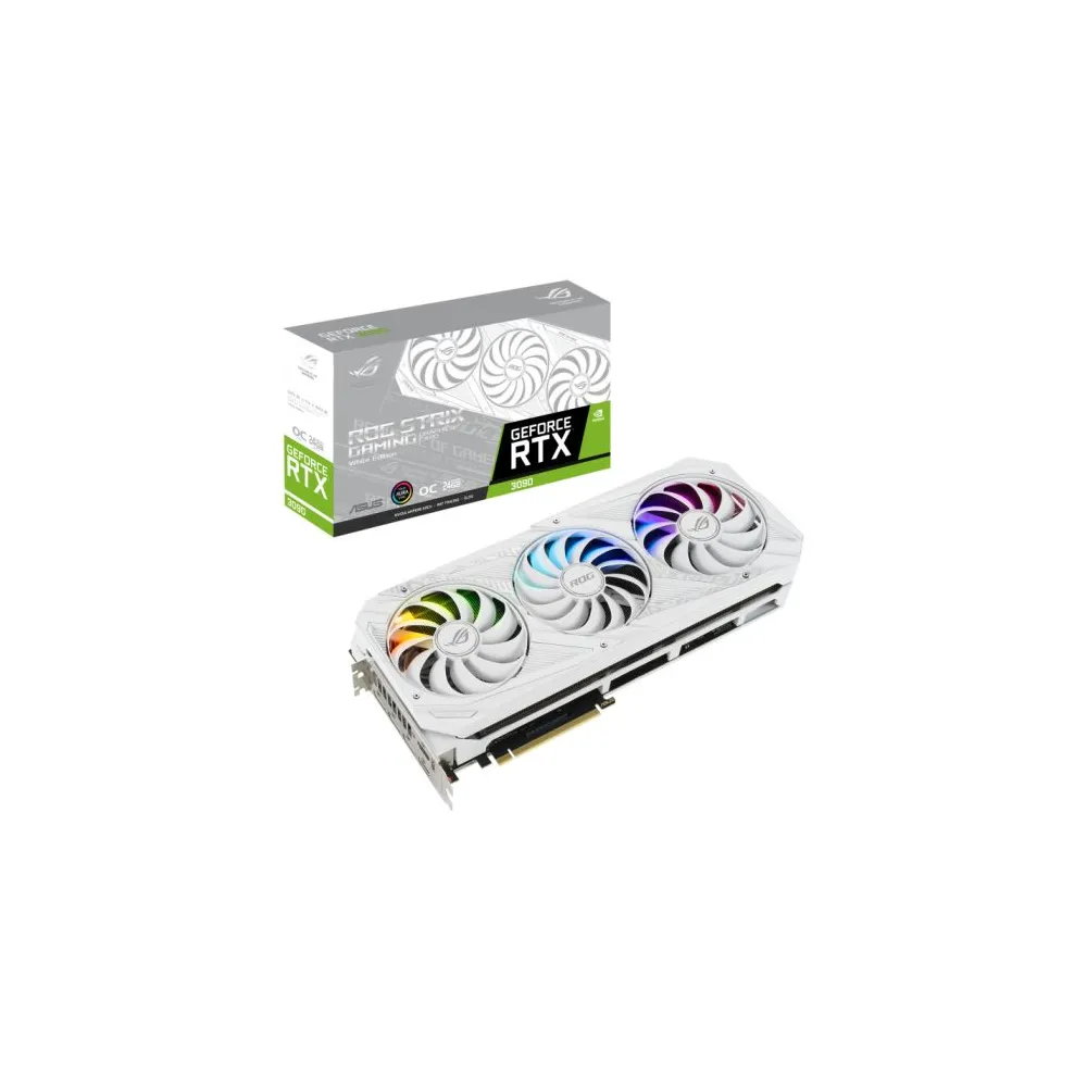 Placa video ASUS nVidia GeForce RTX 3090 ROG STRIX White OC 24GB GDDR6X 384bit Asus - 2