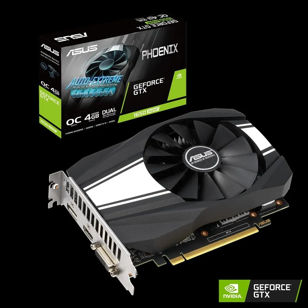 Placa video asus nvidia phoenix geforce® gtx 1650 super™ oc Asus - 1