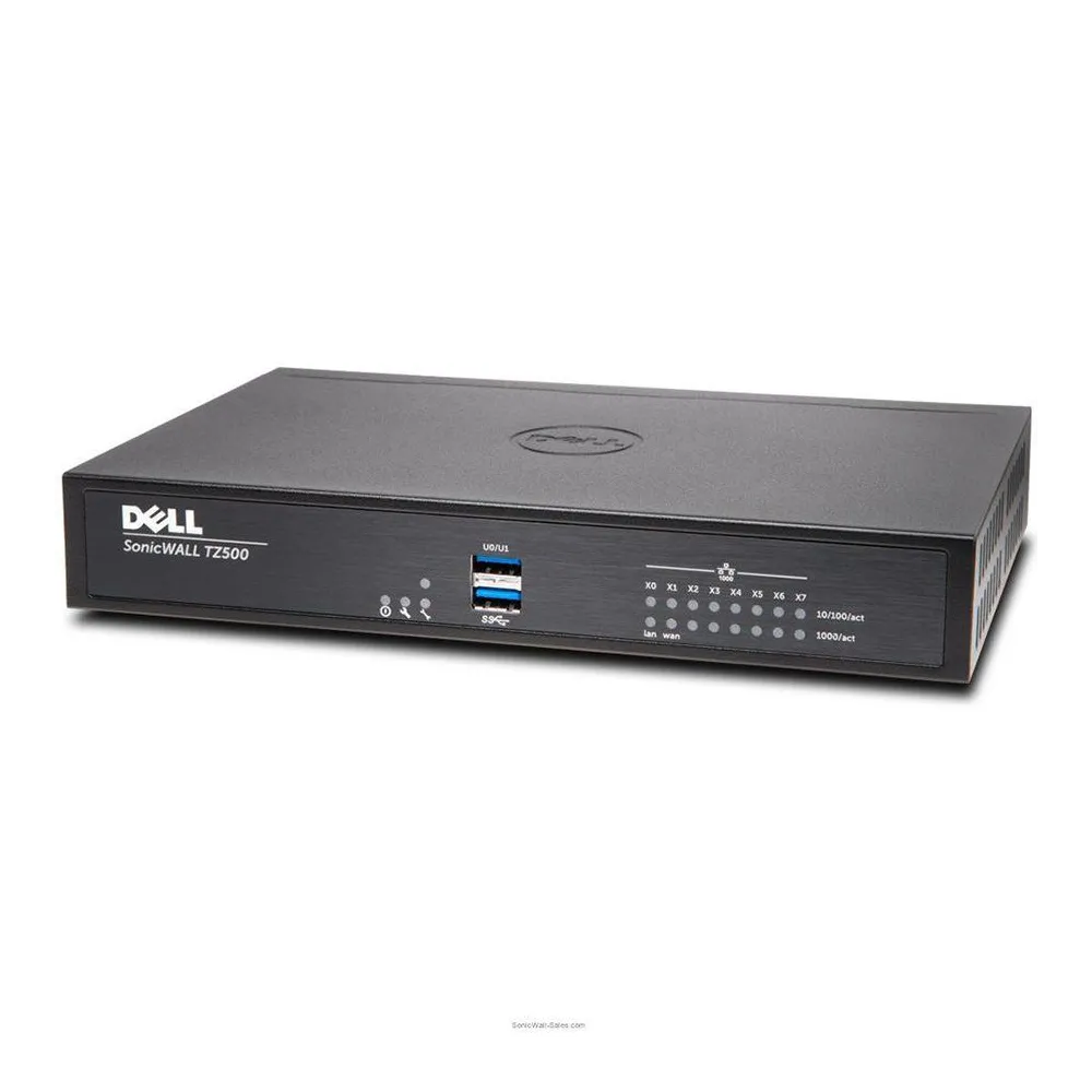 Sonicwall tz500 (1gb ram 64mb flash) smb firewall 8x1gbe 2 Sonicwall - 1