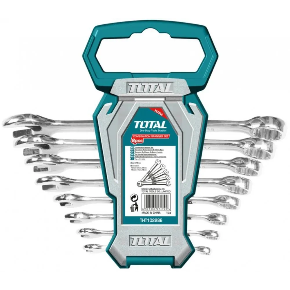 Total - set de 8 chei combinate - 6-19mm Total - 1