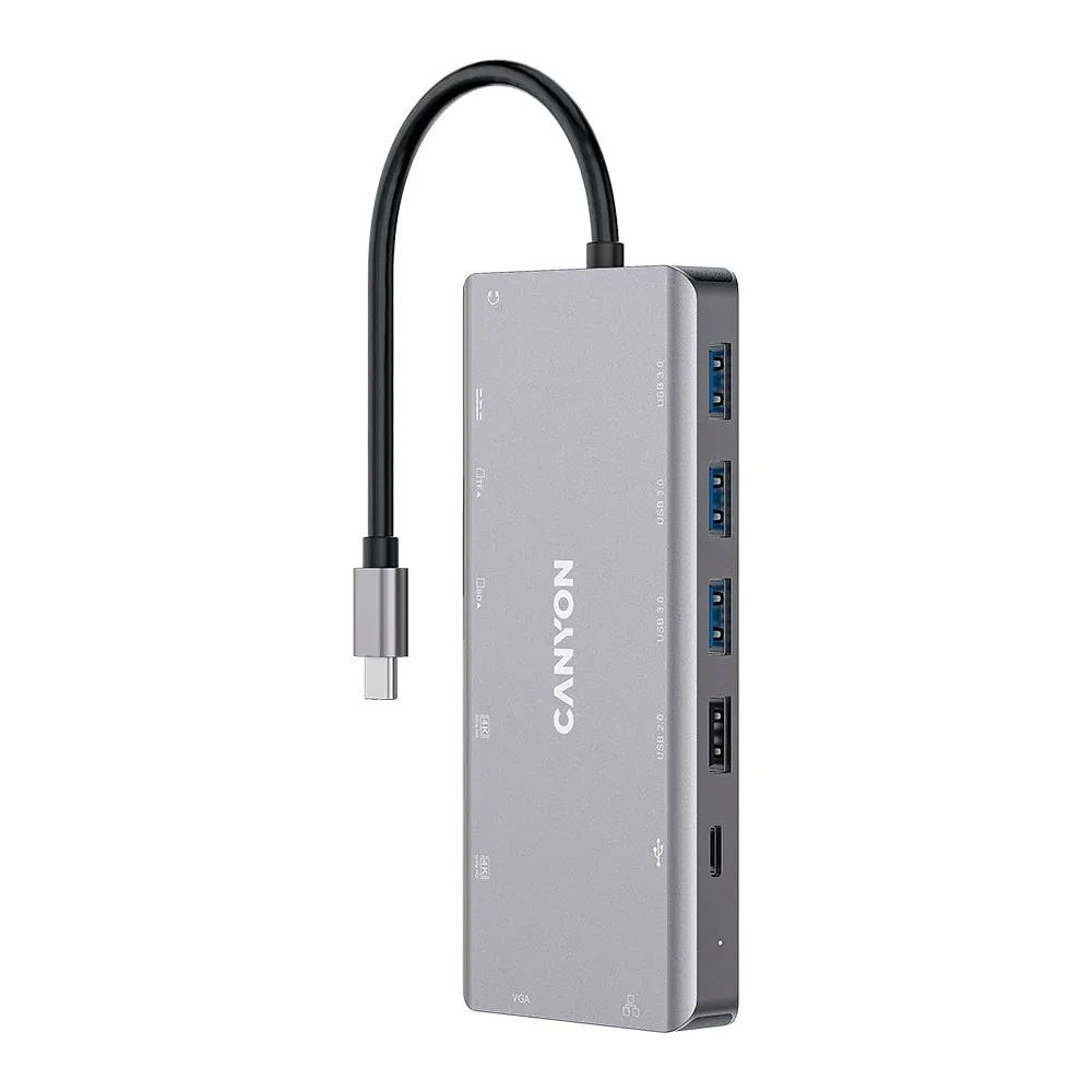 Canyon 13 in 1 usb c hub with 2*hdmi 3*usb3.0: Canyon - 1