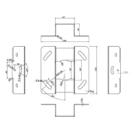 Multibrackets 3149 suporturi pentru montarea proiectoarelor Plafonul Alb Multibrackets - 5