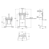Multibrackets 0167 sistem montare consolă media 2,54 m (100") Alb Multibrackets - 6