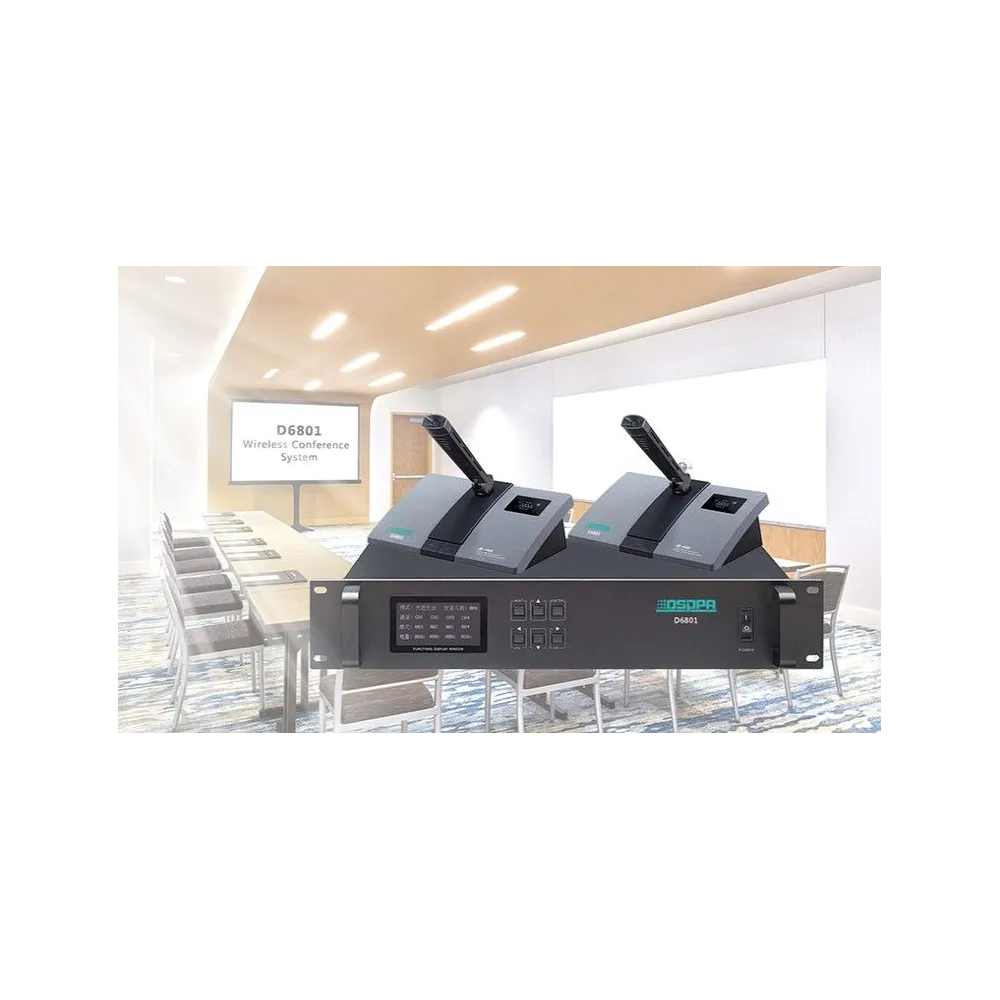 Sistem audioconferinta wireless 2.4ghz dsppa d6801 cu 10 participanti Dsppa - 1