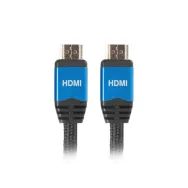 Cablu 3 m hdmi2.0 premium cu mufe metalice 4k@60hz ca-hdmi-20cu-0030-bl lanberg Lanberg - 1