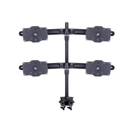 Suport 4 monitoare/lcd birou multibrackets15-32 negru 4 brate cu clema prindere pe birou Multibrackets - 1
