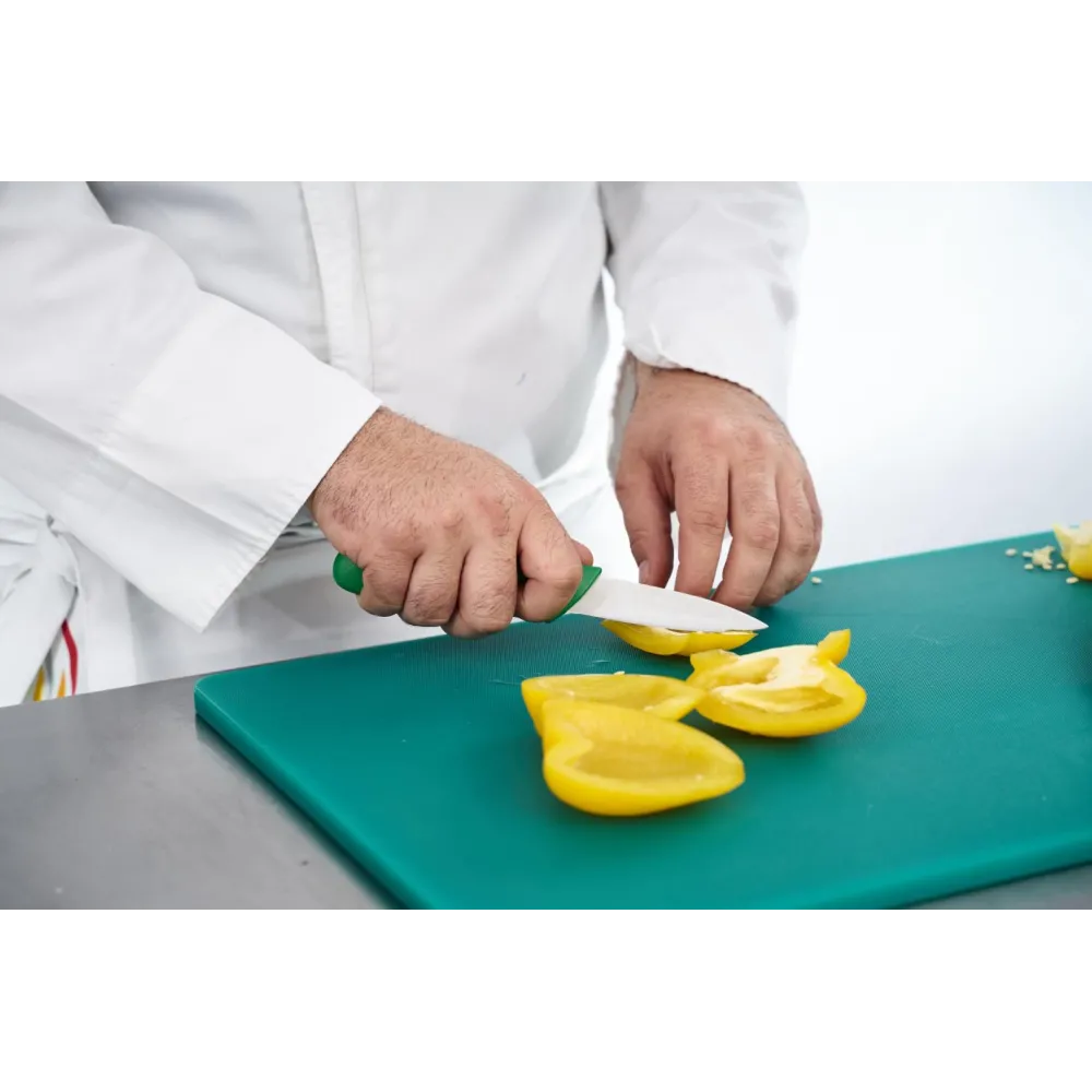 Paring knife  8 cm green handle total length: 19 cm Heinner - 1